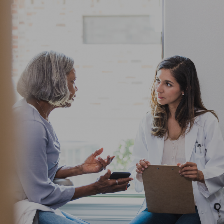 Physician providing patient education. Patients with doctors.